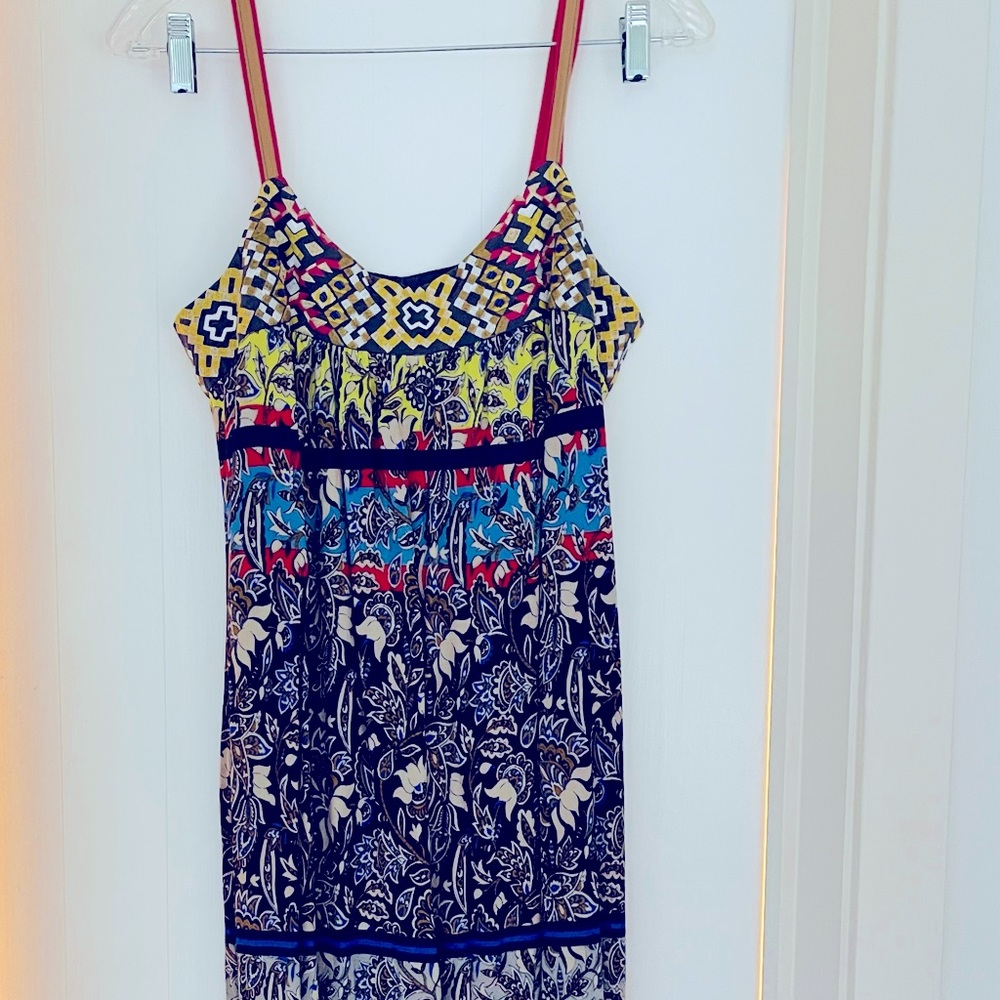 Anthropologie multi-colored dress.
